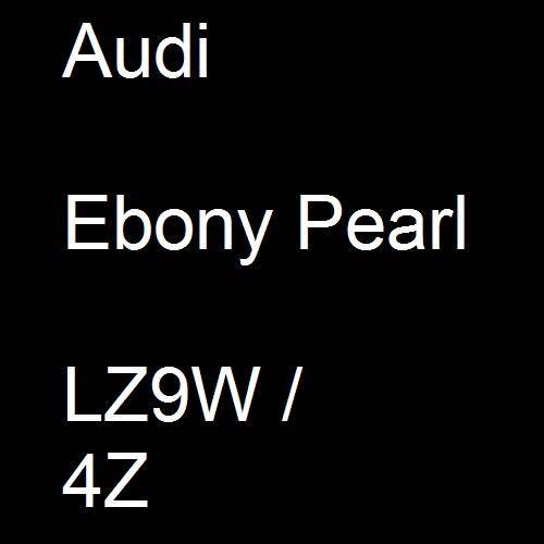 Audi, Ebony Pearl, LZ9W / 4Z.